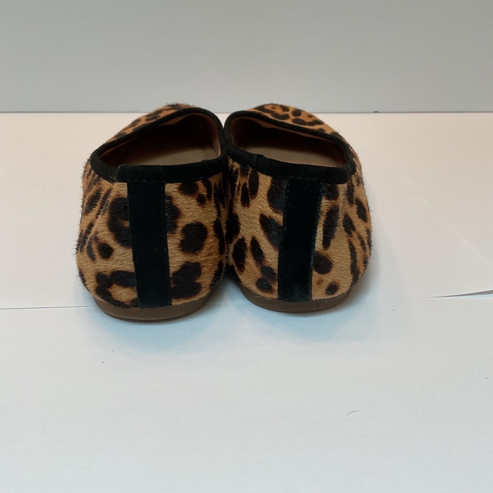 Madewell The Reid Ballet Flat in Leopard Calf Hair Black Brown Tan Cheetah 7.5 - Picture 3 of 14